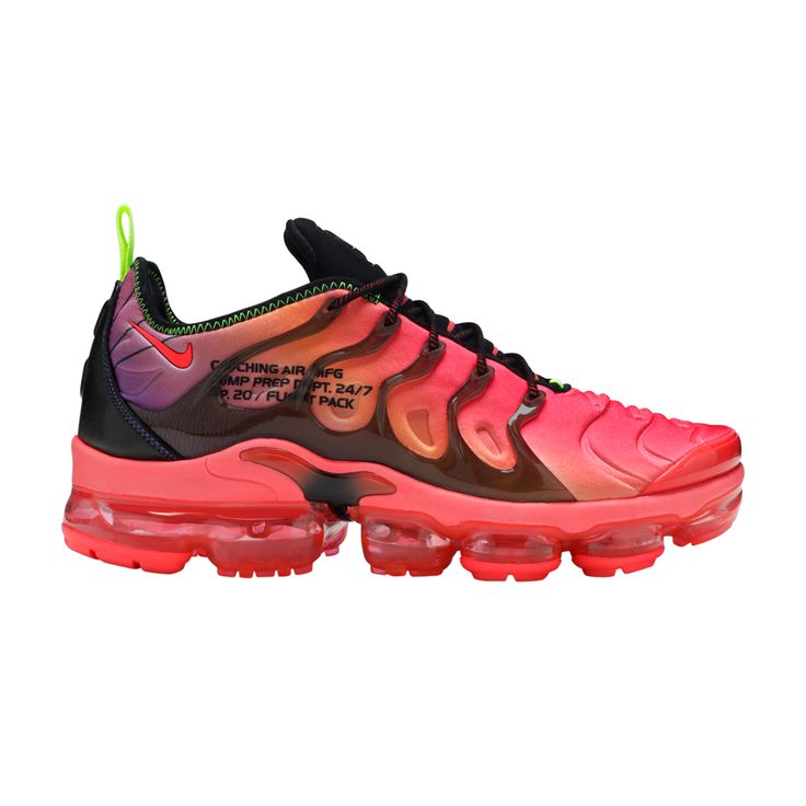 Find NIKE Air Vapormax Plus 'laser Crimson on Editorialist. Dropping as part of a ‘Parachute’ pack, the Air VaporMax Plus ‘Laser Crimson’ showcases wavy TPU overlays on a textile build, finished in a gradient effect that features bold red transitioning to purple at the heel. The Air Max Plus-inspired upper is supported by a plush VaporMax platform, though a different kind of air is suggested by the parachute graphic on the custom sockliner and ‘Release’ print on each of the heel tabs. Red Athleisure Sneakers For Streetwear, Pink Basketball Shoes With Translucent Outsole For Streetwear, Pink Urban Sneakers For Sports, Urban Custom Sneakers With Red Sole For Sports, Urban Style Custom Sneakers With Red Sole For Sports, Urban Sports Sneakers With Red Sole, Red Air Max Cushioned Sneakers, Pink Nike Air Max For Streetwear, Red Athleisure Sneakers With Air Cushioning