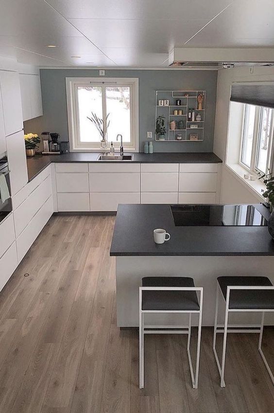 the kitchen is clean and ready for us to use in its new owner's home