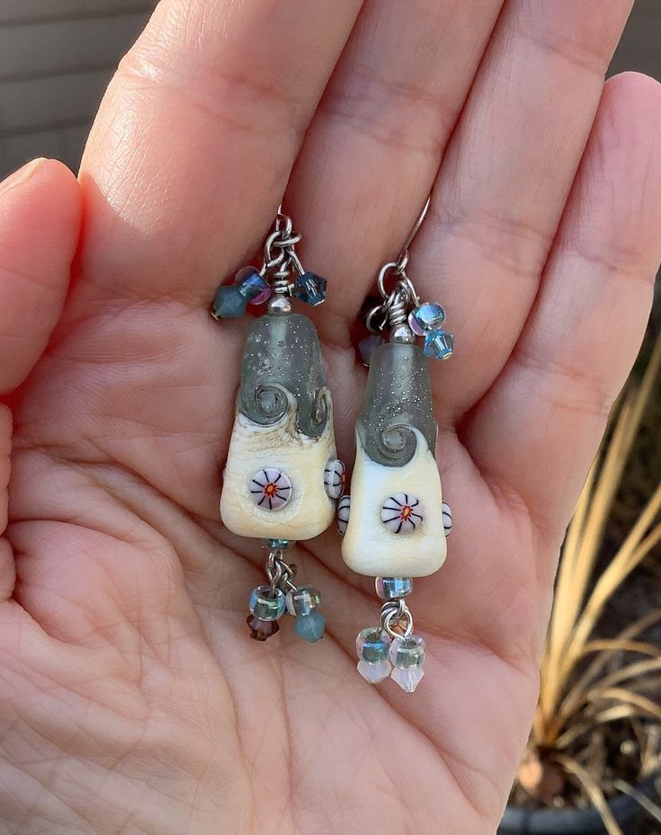 Artisan Beach earrings, Handmade beach earrings, Beach earrings, Ocean earrings, Blue and cream, Artisan earrings, One of a Kind earrings, Dangling earrings, Vacation earrings Vacation Earrings, Ocean Earrings, Earrings Beach, Earrings Dangling, Beach Earrings, Artisan Earrings, Earrings Unique, Dangling Earrings, Earrings Blue