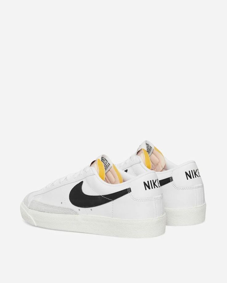 Nike Blazer Low '77 Vintage Sneakers White / Black Casual Sneakers | BeyondStyle Black Casual Sneakers, Nike Blazer Low 77, Nike Blazer Low, Blazer Low, Lifestyle Model, Vintage Sneakers, Nike Blazer, Mens Sportswear, Sneaker Collection