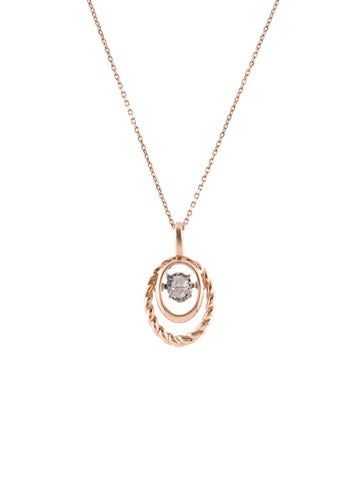 14K Rose Gold & 14K White GoldIncludes Tag Luxury 14k Rose Gold Oval Jewelry, 14k Rose Gold Necklace For Formal Occasions, 14k Rose Gold Formal Necklace, Formal 14k Rose Gold Necklace In Gold Color, Formal 14k Rose Gold Necklaces, Elegant Hallmarked Rose Gold Necklaces, Elegant Rose Gold Hallmarked Necklaces, Elegant Pink Gold Tarnish Resistant Jewelry, Elegant Pink Gold Tarnish-resistant Jewelry