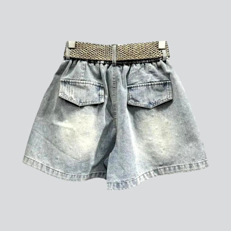 Unveil the vintage glamour of our 2023 Summer Collection the y2k women's loose denim shorts! These high-waisted shorts offer a timeless blend of nostalgia and modern style. with its unique embellishments. sanded finish. and intricate zipper & button closure.Why You'll Fall In LoveThese shorts capture the spirit of the millennium's iconic fashion scene. with its vibrant rhinestones. loose silhouette. and painted print. Every detail promises to transform your look into a timeless masterpiece.Unmis Summer Jean Shorts With Belt Loops, Short Jean Shorts With Belt Loops For Summer, Medium Wash Wide Leg Shorts For Summer, Wide Leg Medium Wash Shorts For Summer, Medium Wash Summer Shorts With Belt Loops, Medium Wash Shorts With Belt Loops For Summer, Wide Leg Jean Shorts With Belt Loops, Summer Denim Blue Shorts With Belt Loops, Denim Blue Shorts With Belt Loops For Summer