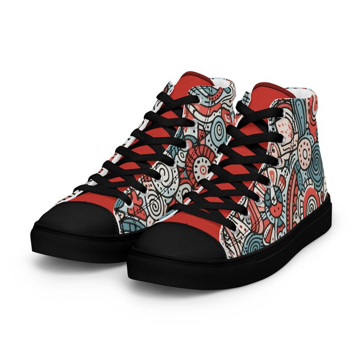 Women’s high top canvas shoes High-top Skate Shoes With Red Sole, Sporty High-top Sneakers With Canvas Lining, High-top Sneakers With White Sole, Trendy High-top Canvas Shoes With Laces, Textile High-top Sneakers For Streetwear With Round Toe, High-top Canvas Sneakers With Canvas Lining, High-top Canvas Sneakers For Streetwear, Streetwear Low-top Canvas Shoes With Canvas Lining, Canvas High-top Sneakers With Rubber Sole