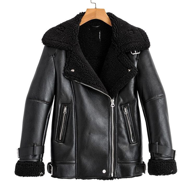 Brand Name: AilegogoClosure Type: zipperDecoration: ZippersMaterial: Faux LeatherOrigin: CN(Origin)Season: WinterStyle: Moto & BikerSleeve Style: RegularSleeve Length(cm): FullOuterwear Type: Leather & SuedeModel Number: R210830FClothing Length: ShortAge: Ages 18-35 Years OldCollar: Turn-down CollarGender: WOMEN Winter Biker Outerwear With Zipper Closure, Black Winter Outerwear With Metal Zipper, Black Fall Outerwear With Metal Zipper, Black Outerwear With Metal Zipper For Fall, Winter Biker Outerwear With Asymmetrical Zip, Winter Leather Jacket With Metal Zipper, Punk Leather Jacket With Zipper For Winter, Winter Outerwear With Metal Zipper, Winter Biker Leather Jacket With Metal Zipper