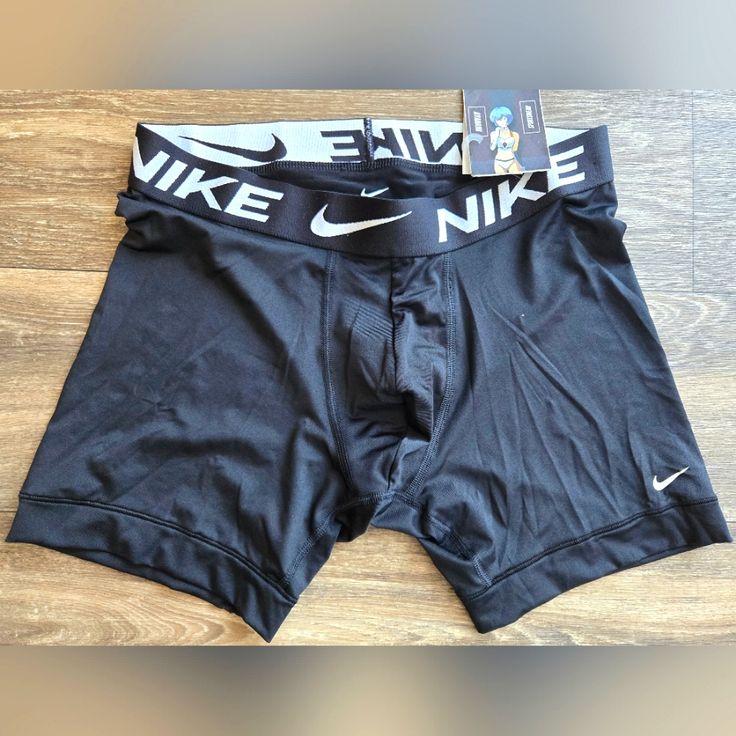 Brand New Without Tags Nike Dri-Fit Essential Micro Boxer Brief Men's Size:Medium Color:Black Please Ask All Questions Prior To Purchasing Black Short Boxer Briefs For Workout, Black Boxer Briefs For Workout, Sporty Black Anti-odor Boxer Briefs, Black Go-dry Boxer Briefs For Gym, Black Multi-pack Boxer Briefs For Sports, Black Multi-pack Boxer Briefs For Sports Events, Black Moisture-wicking Casual Boxer Briefs, Sporty Letter Print Boxer Briefs For Sports, Sporty Black Boxer Briefs For Training