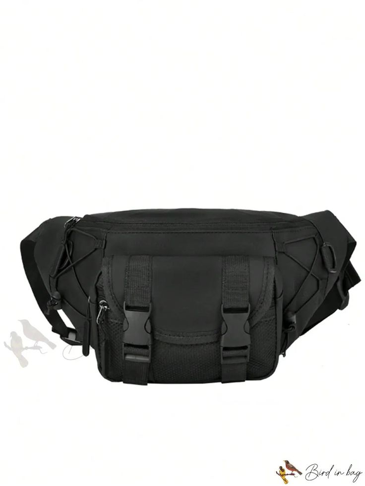 Bird in Bag - Travel Bag with Solid Capacity. Casual Satchel With Anti-theft Pocket, Versatile Outdoor Rectangular Travel Accessories, Versatile Outdoor Bag With Removable Pouch, Large Capacity Nylon Pouch Bag, Trendy Black Outdoor Travel Bag, Functional Large Capacity Travel Pouch, Outdoor Tote Bag With Adjustable Strap, Solid Large Capacity Outdoor Backpack, Rectangular Chest Bag For Outdoor Use