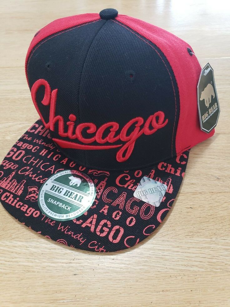 Selling this Big Bear Chicago snapback hat. Colors on it are a mix of red and black. This is new with tags as shown in the photos. Was never used, if even at all. Hat is in amazing condition. Pictures are of the actual snapback hat you will receive no stock photos here. Thanks for looking :) Red Fitted Hat For Baseball Season Streetwear, Red Flat Brim Fitted Hat For Streetwear, Red Flat Bill Snapback Hat For Streetwear, Red Sporty Snapback Hat With Flat Bill, Red Letter Print Hats For Outdoor, Red Hip Hop Fitted Hat For Streetwear, Red Sporty Fitted Hat With Flat Bill, Red Fitted Hat With Curved Brim For Streetwear, Red Fitted Cap For Streetwear