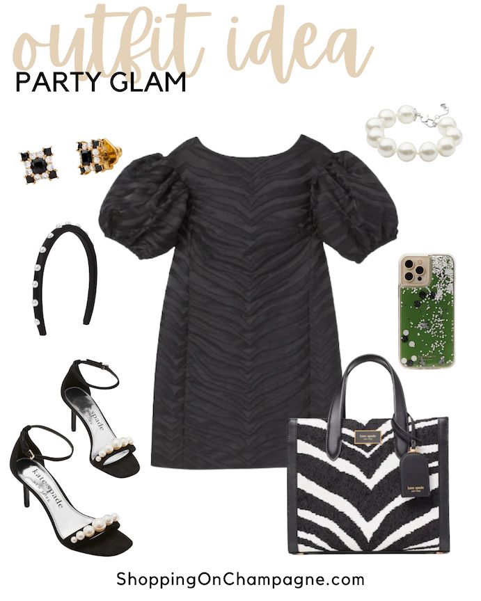 How to Wear a Little Black Dress for Christmas, New Year's Eve, Parties, and more. Party dress outfit idea from Kate Spade. Black Dress For Christmas, Womens Preppy Outfits, Party Dress Outfit, Preppy Chic Outfits, Preppy Essentials, Little Black Dress Outfit, Dress For Christmas, Preppy Brands, Queen Fashion