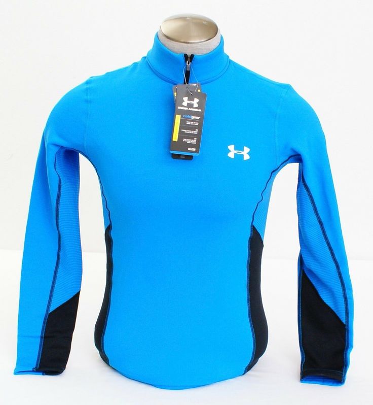 Men's Under Armour Coldgear UA Armour Stretch Blue 1/2 Zip Long Sleeve Shirt  Gender:       Men Brand:         Under Armour Under Armour Innovation Lab Name:          UA Coldgear Armour Stretch 1/2 Zip Long Sleeve Shirt Style #:        1264526 Style:           Compression 1/2 Zip Long Sleeve Shirt Color:           Blue Fit:               UA Compression - Ultra Tight Second Skin Fit Armour Stretch Fabric - Warm Interior & a Slick, Fast-drying Exterior 1/2 Zip Neckline Closed-hole Mesh Panels Unde Technical Blue Long Sleeve Tops, Blue Technical Long Sleeve Top, Functional Blue Tops For Winter, Functional Blue Winter Tops, Blue Sportswear Tops For Outdoor Activities, Functional Blue Sports Tops, Blue Sportswear Tops For Outdoor, Under Armour Tops For Winter Sports, Under Armour Winter Sports Tops