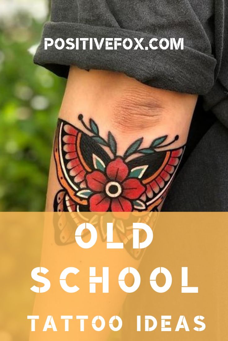 an old school tattoo design on the arm