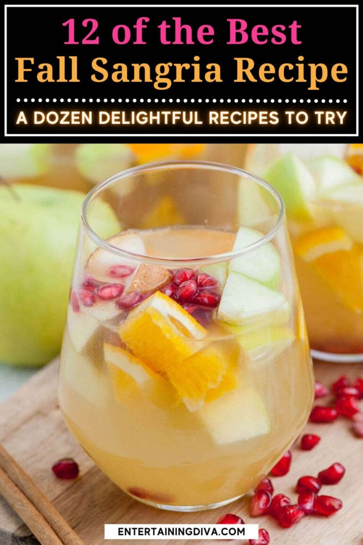 12 Of The Best Fall Sangria Recipes To Try. | Thanksgiving Entertaining Fall Sangria Recipes White, Apple Cider Sangria Recipe, Fall Sangria Recipes, Caramel Apple Sangria, White Wine Sangria Recipe, Cocktail Recipes For A Crowd, White Sangria Recipe, Red Sangria Recipes, Easy Sangria Recipes