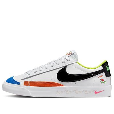 (GS) Nike Blazer Low '77 'White Multi' DV1747-101 (SNKR/Skate/Casual/Low Top/Non-Slip/Wear-resistant) Nike Blazer Low 77, Nike Blazer Low, Blazer Low, Nike Blazer, Low Top, Nike Shoes, Blazer, Nike, How To Wear