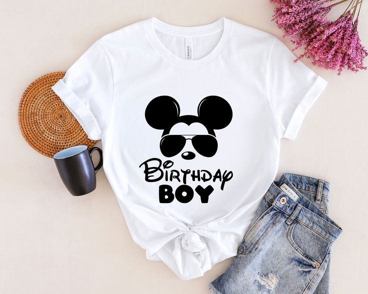 Disney Birthday Boy Shirt, Disney Birthday Shirt Disney Shirts Birthday Boy, My First Disney Trip Shirt Boy, White Mickey Mouse T-shirt For Birthday, Mickey Mouse Crew Neck Top For Birthday, Mickey Mouse Crew Neck T-shirt For Birthdays, Mickey Mouse Crew Neck T-shirt For Birthday, White Mickey Mouse Top For Birthday, Disney Birthday Boy Shirt, Disney Birthday Shirt Boy