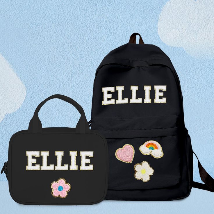 Personalized Kids' Backpack and Lunch Bag  Make back-to-school extra special with our personalized backpack and lunch bag set! This adorable set features your child's name, making it a unique and fun way to start the school year. Crafted from durable nylon, this set is built to withstand everyday adventures. Product Highlights: Personalized: Add your child's name for a custom touch Durable: Made from high-quality nylon for long-lasting use Perfect Size: Backpack and lunch bag are the ideal size Lunchbox Kids, Personalized Backpack Kids, School Bookbags, Backpack Lunch Bag, Personalized Backpack, Sac Lunch, Kids Backpack, Back To School Gifts, School Gifts