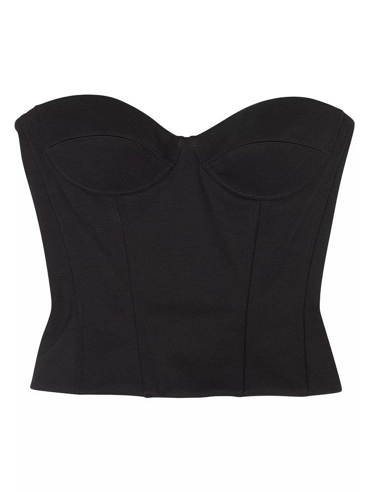 Shop Balenciaga Bustier Top | Saks Fifth Avenue Bustier Top Corsets, Black Bustier Top, Balenciaga Top, Balenciaga Clothing, Black Bustier, Strapless Bustier, Balenciaga Black, Strapless Tops, Bustier Top