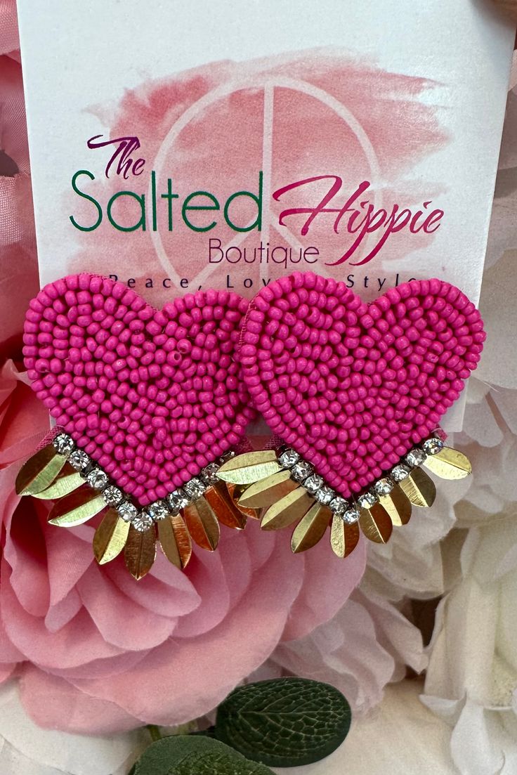 Brighten up your look with these Let's Party Beaded Earrings. Made with colorful beads, these earrings are sure to make any outfit pop. Show off your fun personality and get the party started! Approx. Size: DRUNK-3.25” HAPPY HOUR- 3.75” PINK HEART- 1.75” BUBBLY BOTTLE-3” PRESS FOR CHAMPAGNE- 3.25” Pink Heart Beads Jewelry For Party, Pink Dangle Beaded Earrings For Valentine's Day, Valentine's Day Beaded Earrings For Pierced Ears, Pink Heart-shaped Beaded Earrings For Parties, Handmade Heart Earrings For Valentine's Day Party, Pink Heart Beads Earrings For Party, Pink Dangling Bead Earrings For Party, Dangle Heart Beads Jewelry For Party, Pink Beaded Earrings With Dangling Beads For Party