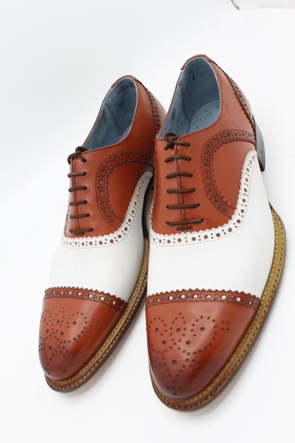 Crafted Leather Handmade Men Double Norwegian Welted Tan and White Lace up Dress Oxford Shoes on Storenvy Quality Leather Boots, Custom Design Shoes, Lace Up Dress, Oxford Dress Shoes, Oxford Dress, Formal Shoes For Men, Dress Formal, Cole Haan Zerogrand Oxford, Formal Shoes