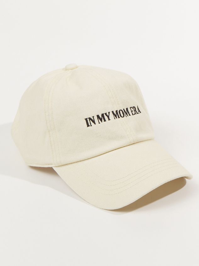 Channel your inner mom boss with this stylish and fun "In My Mom Era" baseball cap. The soft and comfortable fabric, adjustable strap, and classic design make it the perfect accessory for any mom on the go. Wear it to the park, the grocery store, or even to the office to show off your mom pride. Comfortable Adjustable Baseball Cap For Everyday, Adjustable Dad Hat With Letter Print For Everyday, Everyday Adjustable Dad Hat With Letter Print, Trendy Everyday Dad Hat With Letter Print, Trendy Letter Print Baseball Cap For Everyday, Trendy Baseball Cap With Letter Print For Everyday, Trendy Letter Print Baseball Cap, Casual Curved Brim Baseball Cap For Mother's Day, Everyday Hats With Letter Print And Curved Visor