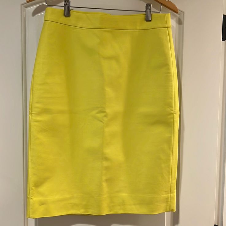 New With Tags; Color: Yellow; Size:4; Fully Lined; Ribbon Waist; 96% Cotton 4% Spandex (Lining Is 100% Polyester); Perfect For Spring/Summer Season; Events Or Work; Classic Fun Color Leopard Print Pencil Skirt, Jean Pencil Skirt, No 2 Pencil, Cotton Pencil Skirt, Ribbon Skirts, Tweed Pencil Skirt, Knee Length Skirt Pencil, Jcrew Collection, Mini Pencil Skirt