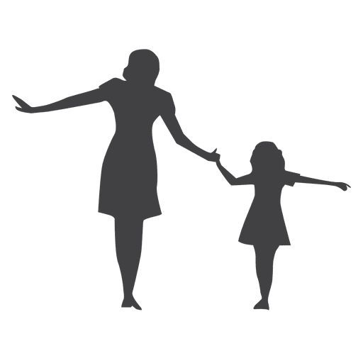 Mother And Daughter Silhouette, Mother And Daughter Drawing, Walking Silhouette, Cards Drawing, Child Silhouette, Mother Images, Art Cafe, Silhouette Tattoos, Mother Tattoos