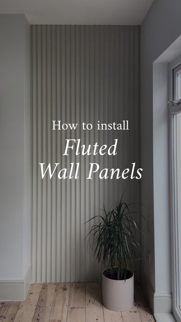 how to install fluted wall panels