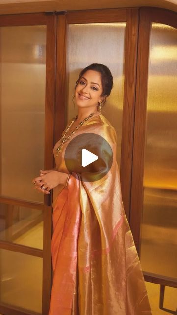 Naazhi by Riyaa & Rev on Instagram: "“Get the look that dazzled at the Ambani wedding! ✨ Our saree, inspired by the iconic style of jyothika mam, brings the glamour and grace of that unforgettable event right to you. 
Elevate your elegance and shine at your next occasion. 🌟 

🔥 Prebook this hot-selling soft silk saree now to ensure you don’t miss out! Limited availability. DM us to secure yours today. 

#SareeNotSari #CelebrityInspired #ambaniwedding #ambaniweddingglam #trending #naazhi #naazhibyriyareve #softsilk #softsilksaree #softsilksareemanufacturer" Sarees In Trend Now, Jyothika In Saree, New Trend Sarees For Wedding, Jothika In Saree, Elegant Saree Look, Ambani Wedding, Trending Sarees, Of Sarees, Saree Trends