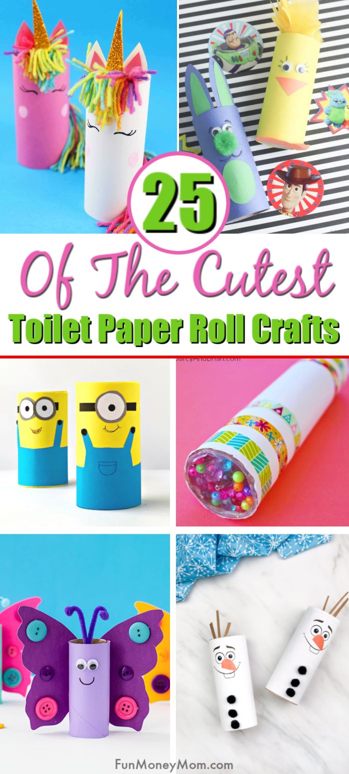 the 25 out of the cutest toilet paper roll crafts that kids will love to make