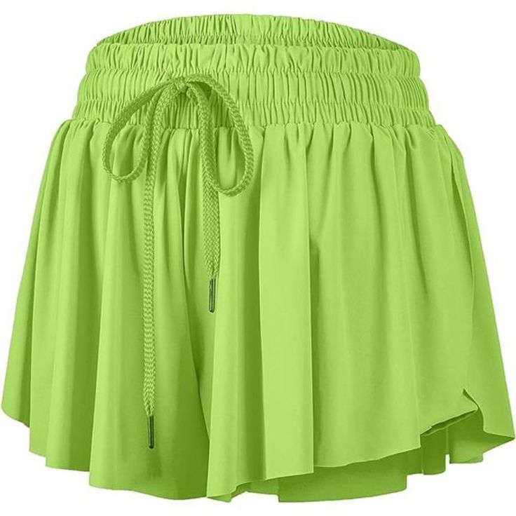 New Product 87% Spandex, 13% Nylon Imported Drawstring Closure Hand Wash Only Cute,Soft And Comfy.Built In Spandex,Butterfly Drawstring,High Waisted With Pocket. Womens Shorts For Gym Yoga Fitness Exercise,Workout Running Athletic,Bike Cycling,Hiking,Track,Sports Active Training And Volleyball Basketball Golf Tennis Skirt Flowy Shorts For Women Casual Summer Beach Board Swim, Holiday, Party, Club, Office, School, Indoor At Home And Outdoor Go Shopping,Everyday Lounge Clothes To Wear. Green Stretch Shorts With Drawstring, Spring Elastane Shorts, Spring Workout Shorts With Elastic Fit, Stretch Nylon Shorts For Summer, Green Nylon Drawstring Shorts, Spring Yoga Shorts Made Of Nylon, Casual Elastic Nylon Shorts, Summer Athleisure Elastane Shorts, Green Elastane Summer Bottoms