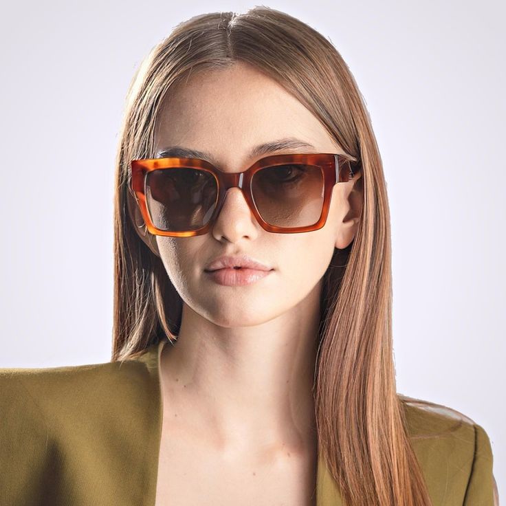 Make a true statement with our Marea shades, perfect for those who want to send a real message of style and high fashion to everyone who beholds them. The style comes in three options, from a pale peach to a classic tortoiseshell to a chic dark build. Italian bio acetate frame. Chiseled metal core for maximum durability. Unparalleled Sustainable Craftsmanship. Polarized TAC 1.1 Lenses gives a unique balance between clarity and resistance. Category 3 filters with 100% UV400 protection. Premium MO Formal Tortoiseshell Sunglasses With Gradient Lenses, Classic Brown Cat Eye Sunglasses In Acetate, Classic Brown Acetate Cat Eye Sunglasses, Trendy Acetate Sunglasses For Summer, Elegant Cat Eye Sunglasses For Day Out, Modern Brown Sunglasses For Fall, Casual Brown Acetate Sunglasses, Square Frame Tinted Sunglasses For Office, Trendy Office Sunglasses With Gradient Lenses