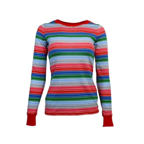 Women's Good Guys Doll / Chucky Inspired Stripe Long Sleeve Shirt Color - Rainbow StripeMaterial - Poly/Cotton, Lightweight.Women's Size Chart-X-SmallAcross Chest:15.5"From neck to bottom: 22"-SmallAcross Chest: 16"From neck to bottom: 22"-MediumAcross Chest: 17"From  neck to bottom: 23"-LargeAcross Chest: 18"From  neck to bottom: 23"-X-LargeAcross Chest: 20"From  neck to bottom: 23"-XX-LargeAcross Chest: 21"From  neck to bottom: 23.5"Brand New Chucky Striped Shirt, Chucky Shirt, Red Striped Shirt, Kitty Clothes, Hello Kitty Clothes, Stripe Long Sleeve, Rainbow Shirt, Color Rainbow, Good Buddy