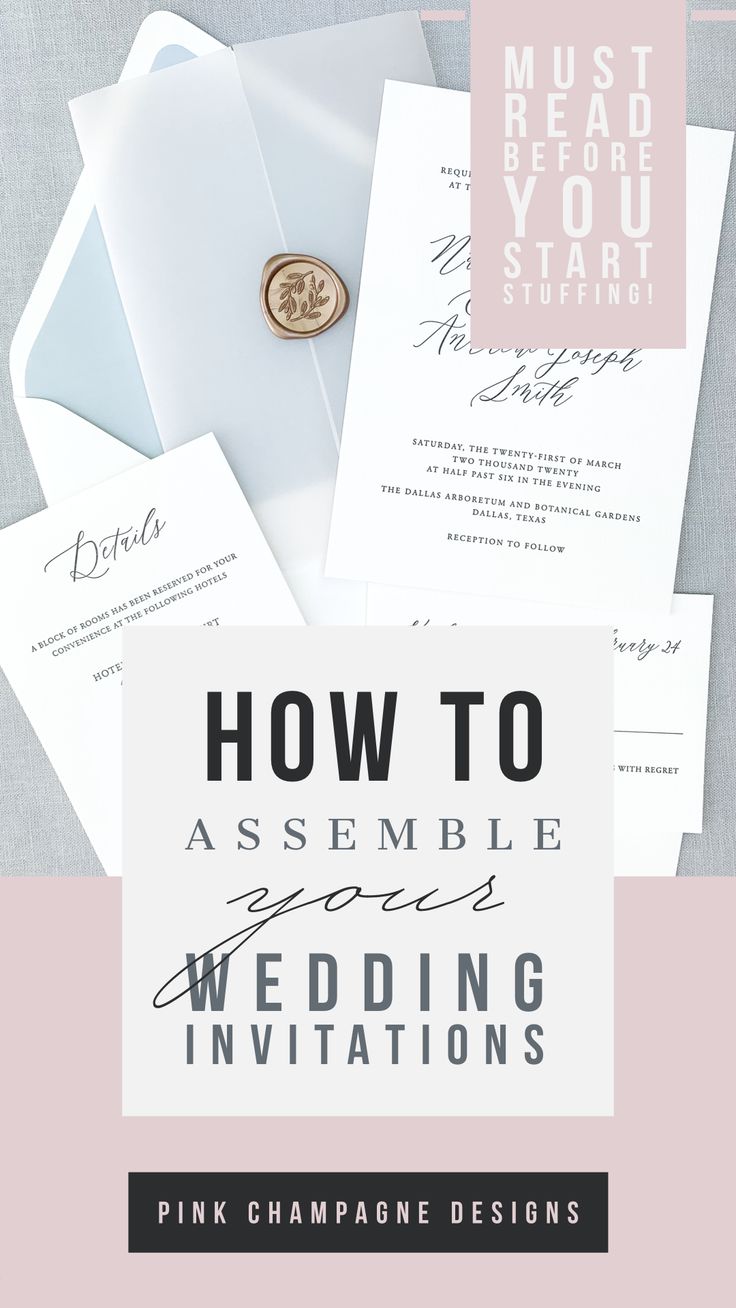 wedding stationery and envelopes with the words how to assemble