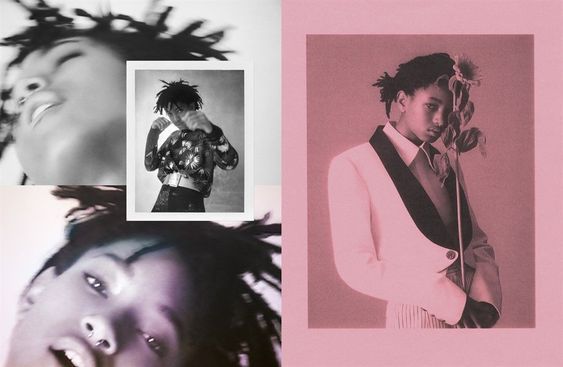 four different photos of young men with dreadlocks on their heads and one has his hair in the wind