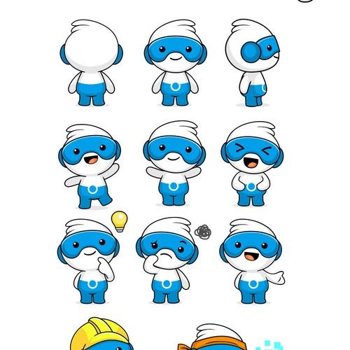 the character sheet for smurf, an animated video game that is currently in development