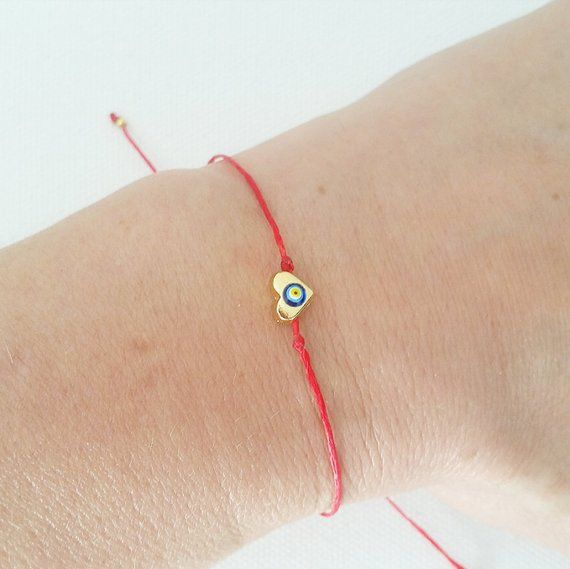 Red Bracelet, Heart Bracelet, Evil Eye Bracelet, Tiny Bracelet, Boyfriend  Bracelet, Charm Bracelet, Handmade Red Jewelry For Birthday Gift, Cute Bracelets With Charms As Gifts, Adjustable Red Heart Charm Bracelet, Cute Charm Bracelets As Gifts, Cute Charm Bracelets For Gifts, Handmade Heart-shaped Friendship Bracelets For Birthday, Red Heart-shaped Bracelets For Mother's Day, Handmade Dainty Charm Bracelet Gift, Heart-shaped Hypoallergenic Charm Bracelet For Friendship