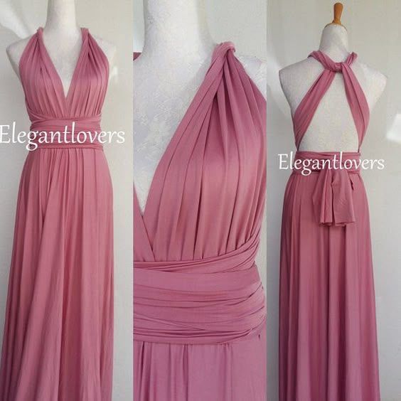 Wedding Dress Bridesmaids Dress Infinity Dress Wrap Dress Infinity Dress Ways To Wear, Infinity Dress Styles, Vestido Convertible, Dress Bridesmaids, Multi Way Dress, Prom Dress Plus Size, Elegant Prom, Elegant Bridesmaid Dresses, Elegant Prom Dresses