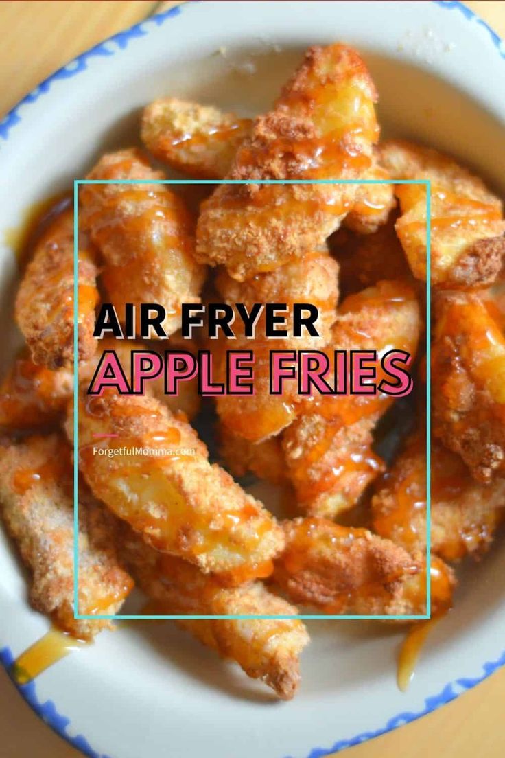 a white plate topped with fried apple fritters