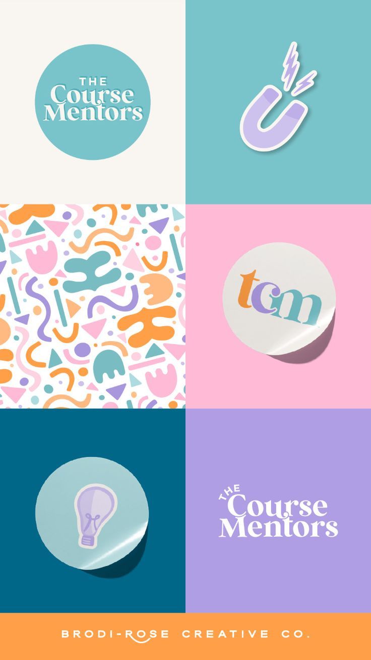 four different logos for the course mentors