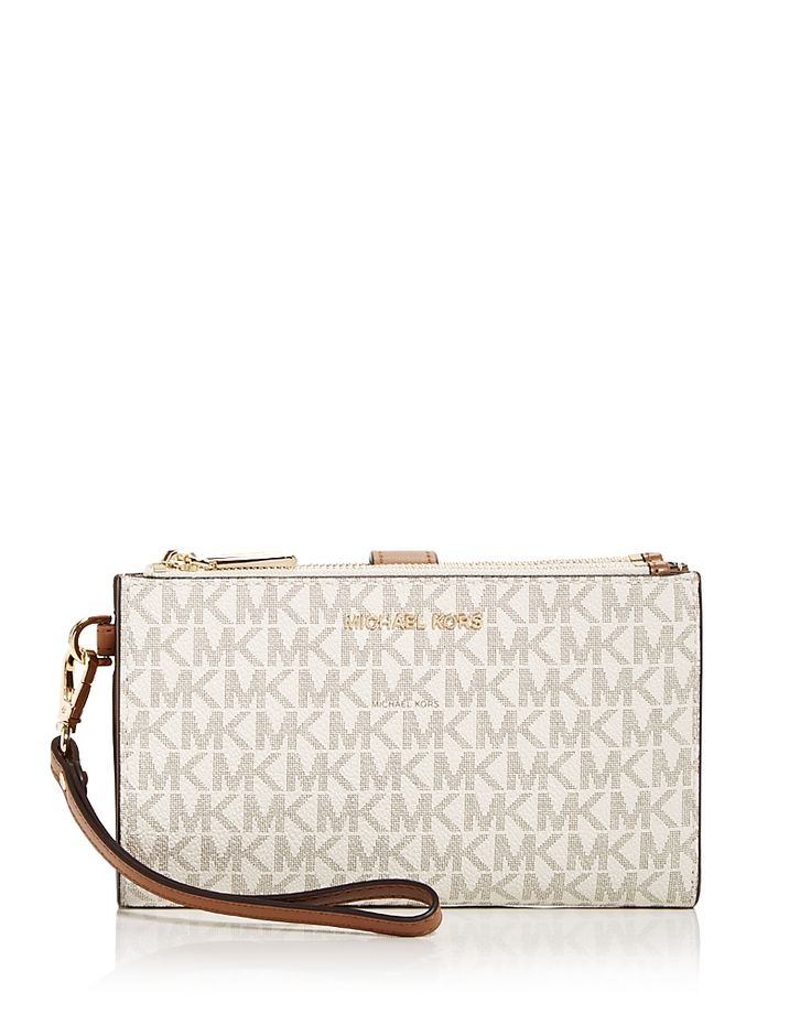 Find MICHAEL KORS Michael Signature Print Wristlet Wallet on Editorialist. Michael Michael Kors Signature Print Wristlet Wallet Michael Kors Wristlet, Signature Print, Wristlet Wallet, Michael Kors Bag, Flap Pocket, Wallets For Women, Leather Trims, Bags Women, Zip Pockets