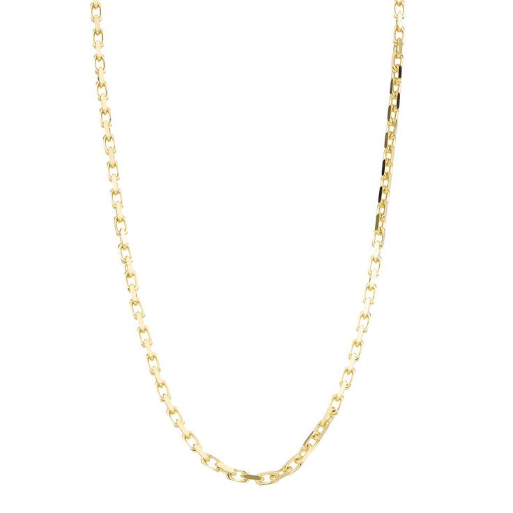 Add a touch of classic elegance to your jewelry box with this 14k gold French cable chain necklace. Click on this JEWELRY & WATCHES GUIDE to learn about fit, styles, materials and more! Add a touch of classic elegance to your jewelry box with this 14k gold French cable chain necklace. Click on this JEWELRY & WATCHES GUIDE to learn about fit, styles, materials and more! FEATURES Chain length: 20 in. Chain type: link Clasp: lobster-claw Metal: 14k gold Finish: polished Packaging: boxed Please note 14k Gold Cable Chain Necklace Fine Jewelry, 14k Gold Cable Chain Necklace In Fine Jewelry Style, 14k Gold Fine Jewelry Cable Chain Necklace, Classic 14k Gold Cable Chain Necklace, Anniversary Jewelry With Rectangular Link Cable Chain, Anniversary Jewelry With Cable Chain And Rectangular Links, Yellow Gold Oval Link Rolo Chain Necklace, Yellow Gold Chain Link Necklace For Anniversary, Yellow Gold Necklace With Oval Link Rolo Chain