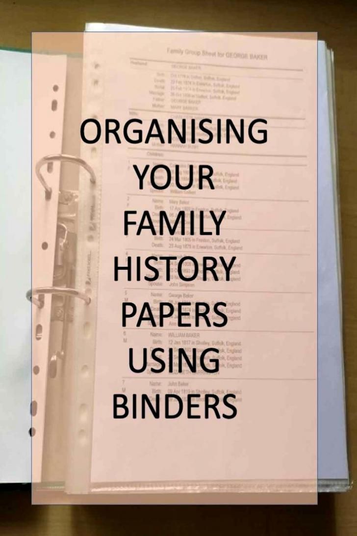 a binder with the words organizing your family history papers using binders