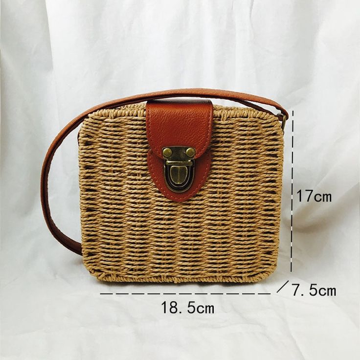 Straw Bags Round Woven Handmade Ladies Design Summer Beach Circle Bohemia Rattan Cross Body Shoulder Bag New Fashion White Rectangular Bucket Bag, Beige Rectangular Box Bag For Vacation, Square Bucket Bag For Vacation, Beach Crossbody Box Bag With Adjustable Strap, Woven Pouch Satchel For Vacation, White Woven Rectangular Bucket Bag, White Rectangular Woven Bucket Bag, Summer Rectangular Box Bag With Adjustable Strap, Woven Rectangular White Bucket Bag