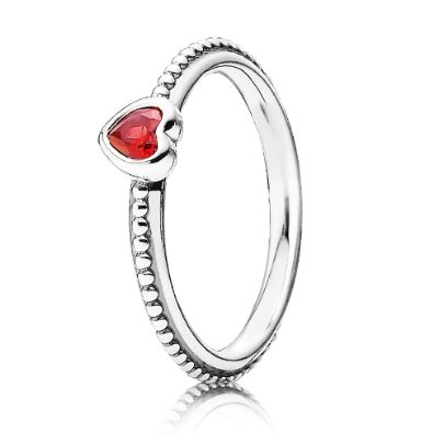 Pandora Silver Synthetic Ruby Heart Ring 190896SGR £35.00 Tat Rings, Ruby Heart Ring, Ladies Silver Rings, Pandora Inspiration, Vintage Diamond Jewelry, Pandora Jewelry Rings, Pandora Jewelry Charms, Ruby Heart, Links Of London