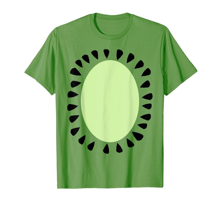 a green t - shirt with black circles on it