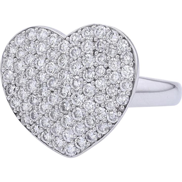 Rejoice in the revelation of pure elegance with the 18K White Gold 2 Carat Diamond Heart Ring! This exquisite ring is more than just a piece of jewelry; it's a symbol of love and devotion. The main attraction is the stunning 2-carat diamond set in a delicate heart-shaped setting, radiating brilliance and sparkle with every movement. Crafted with precision and passion, this ring is a testament to timeless beauty and sophistication.As you slip this ring onto your finger, you'll feel the luxurious touch of 18K white gold, adding a touch of glamour to any outfit. Whether you're treating yourself or surprising a loved one, this diamond heart ring is sure to capture hearts and turn heads wherever you go. Embrace the magic of fine jewelry with this captivating piece that celebrates love in its mo Diamond Heart Ring, Diamond Birthstone, Pure Elegance, Main Attraction, White Gold Jewelry, Diamond Set, Love Ring, Love Symbols, 2 Carat