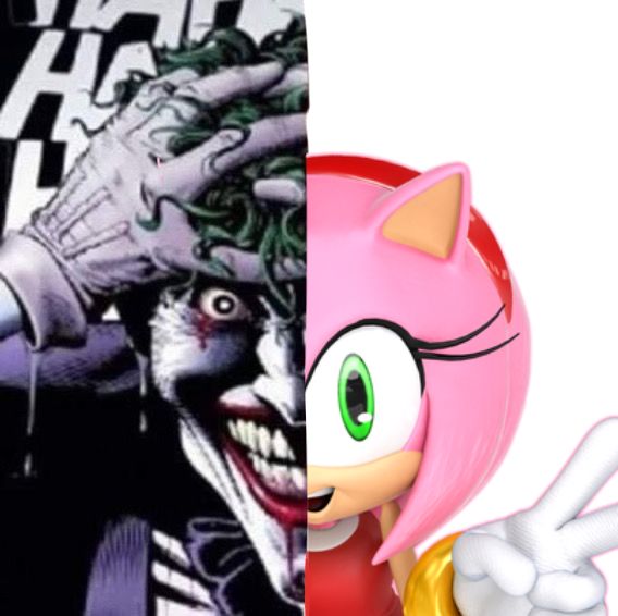 sonic the hedgehog and pinky the clown