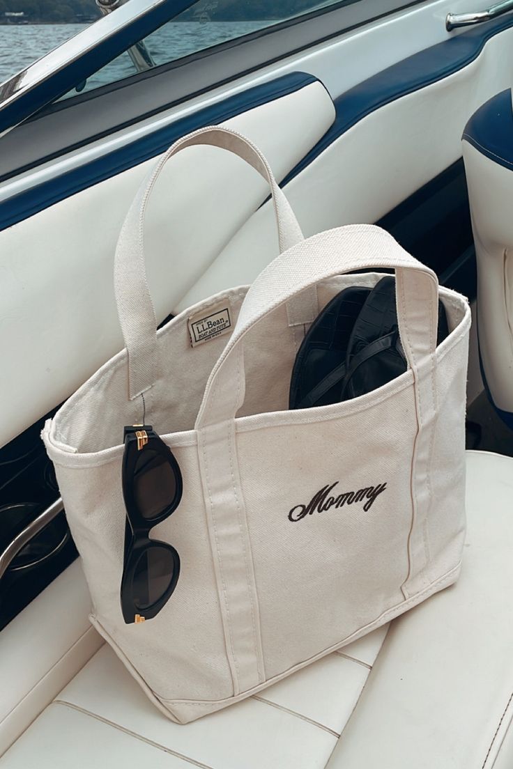 Boat and Tote®, Open-Top curated on LTK Llbean Boat And Tote Monogram, Boat And Tote Aesthetic, Boat Bag Essentials, Boat Tote Monogram Ideas, Boat Tote Ideas, Boat And Tote Monogram, Ll Bean Tote Bag Monogram, Ll Bean Tote Bag, Ll Bean Boat And Tote