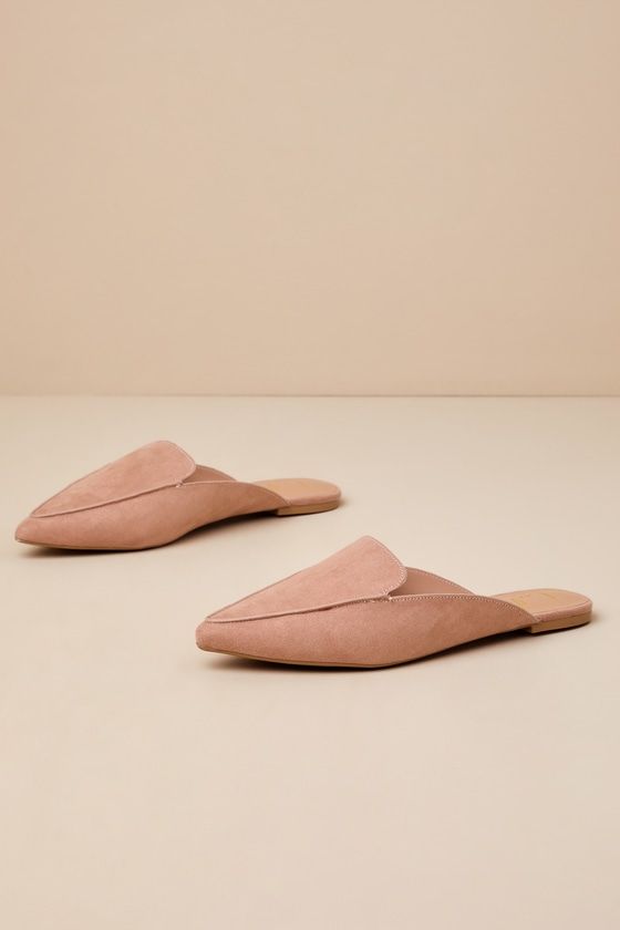 The Lulus Joelle Camel Suede Loafer Slides are model-off-duty meets office chic! Elevate any outfit with these vegan suede loafer slides with a pointed-toe upper, piped detail, and a notched collar. Slip-on design is perfect for on-the-go gals! 0. 25" rubber heel. Lightly cushioned insole. Rubber sole has nonskid markings. ALL MAN MADE MATERIAL. Imported. Lulus | Joelle Camel Suede Loafer Slides | Size 11 | Brown | Vegan Friendly. Suede Slip-ons For Office In Fall, Beige Suede Pointed Toe Loafers, Beige Slip-on Pointed Toe Flats For Work, Chic Beige Pointed Toe Slip-ons, Suede Pointed Toe Slip-ons For Work, Beige Suede Flats For Work, Summer Office Slip-ons With Pointed Toe, Chic Suede Pointed Toe Flats, Flat Mules For Office In Fall