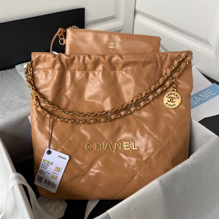 Chanel -Bags - CHL Bags - 979 A+ Excellent Quality; Contact us if you've any questions in your mind. Chanel 22 Bag, Chanel 22, Product Catalogue, Interior Textiles, Chanel Tote, Model Design, Gold Handbags, Sierra Leone, Chanel Bag