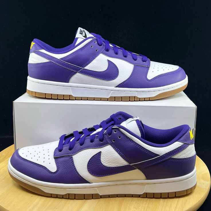 Nike Dunk Low Id Purple Gum New Sneakers Fn0569-900 - Mens Size 10.5 >Brand New Never Worn And In Amazing Condition, (Has Box But Missing Lid) No Rips/Tears/Stains Anywhere On The Shoes. If You Have Any Questions Please Message Me And I’ll Get Back To You As Quickly As Possible. >If You Like This Pair Of Shoes You May Like Some Of My Other Pairs As Well, I Have Over 500 Pairs To Choose From I Give Discounts On All Bundles Nike Sneakers With Rubber Sole, Nike Sneakers With White Contrast Sole, Nike Sneakers With Gum Sole And Round Toe, Nike Low-top Sneakers With Contrast Sole, Nike Custom Low-top Sneakers, Nike Custom Sneakers With Contrast Sole For Sports, Nike Sneakers With Contrast Sole And Round Toe, Nike Custom Lace-up Sneakers For Light Sports, Custom Nike Sneakers With White Rubber Sole