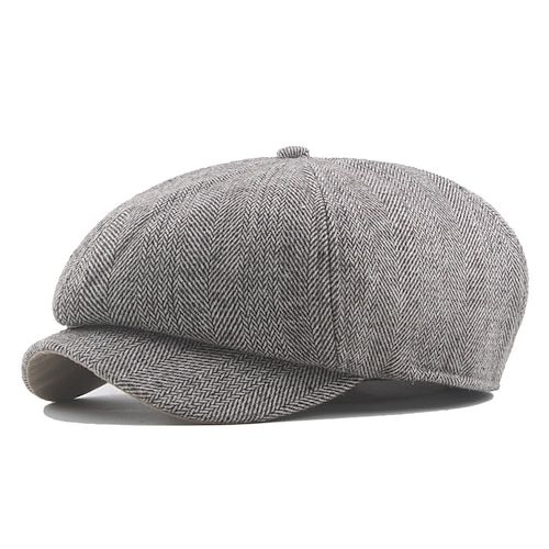 Season:Spring   Fall,Winter; Gender:Men's; Quantity:1pcs; Style:Stylish,Casual,Streetwear,1920s Fashion; Hats Category:Newsboy Hat,Beret Hat; Occasion:Daily,Going out,Outdoor; Material:Cotton; Function:Warm; Pattern:Graphic Prints; Front page:FF; Listing Date:02/09/2023; Head Circumference:56-58 Classic Winter Hat With Visor, Classic Winter Visor Hat, Retro Hats For Fall, Classic Winter Beret, Retro Brimmed Winter Beret, Winter Retro Brimmed Beret, Casual Gray Winter Beret, Retro Visor Hats For Winter, Classic Gray Beret For Winter